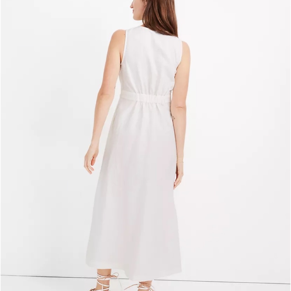 Button-Waist Wrap Midi Dress - Picture 3 of 4